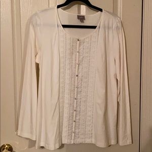J.Jill  lace front cotton tunic.